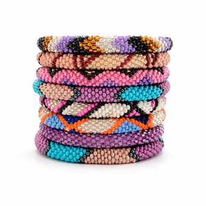 Wholesale Handmade Nepal Crochet Czech Glass Seed <b>Bead</b> Roll On <b>Bracelet</b> for Women Custom Fashion Jewelry - Product Image 3