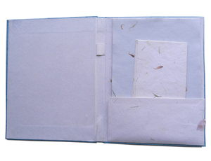 Papiers de qualité supérieure en coton, 10 feuilles de papier à lettres A4 + 5 enveloppes, emballées en ensemble dans une dossier - Product Image 2