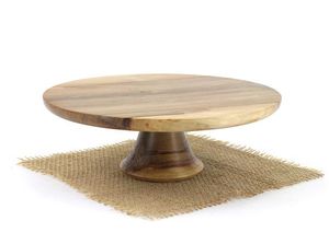 Luxury celebration stand cake styling accessory wooden serving riser aesthetic <b>dessert</b> platter handmade wooden cake stand - Product Image 4