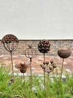 Étiquette de Jardin en Métal Orange pour Plantes, Décoration de Jardin Potager, Art Extérieur Simple pour Cour
