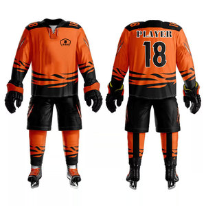 Low MOQ High Quality Men's Ice Hockey Uniform Custom Team <b>Name</b> New Design Ice Hockey Uniform With Long Sleeve - Product Image 1