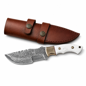 Couteau de chef en acier Damas forgé à la main, service OEM à faible MOQ, couteau de cuisine Tracker personnalisé, couteau léger - Product Image 1