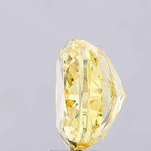Diamant de laboratoire durable, taille coussin, jaune vif fantaisie, clarté VS1, coupe excellente, 8,5 carats, diamant non monté, disponible. - Product Image 5