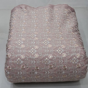 SQ Embroidered Mesh Fabric Breathable Eco-Friendly Wedding Bag Apparel 100% Polyester Garment Manufacturing Wholesale Trade - Product Image 4