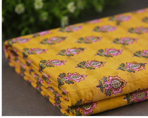 Tissu imprimé à la main en coton 100% écologique |   Tissu léger 90 GSM pour robes, décoration intérieure et plus encore - Hommes/Femmes/Garçons/Filles/Bébés - Product Image 2