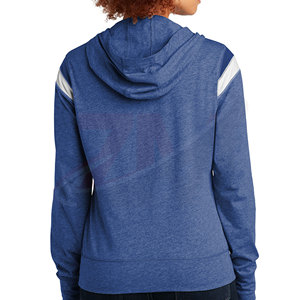 Hoodie d'hiver long à capuche en polaire avec design personnalisé sur le devant, 100 % coton, coupe ajustée, respirant, pour femme, vente en gros, personnalisable - Product Image 2