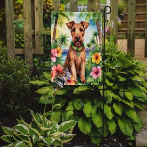 Bandera de jardín de Terrier irlandés Luau, pancarta decorativa Multicolor para patio, arte, buzón, bandera en camas de flores, tamaño de jardín - Product Image 2