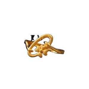 Elegante Anillo de Oro Sólido de 18K para Mujer con Diseño de Bucle Abstracto, Joyería Clásica para Regalo de Compromiso, Bodas, Fiestas Casuales y Formales - Product Image 1