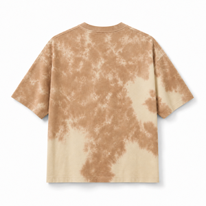 Wholesale High Quality Unisex Oversized Tie Dye T-shirt Earth Tone Vintage Streetwear Loose Fit Cotton Short Sleeve Graphic <b>Tee</b> - Product Image 3