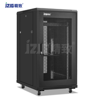 Armoire de serveur 19 pouces 600*800 en acier laminé à froid noir certifiée ISO, en stock, fournie directement par l'usine