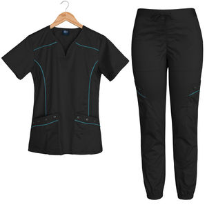 Ensemble de blouses médicales d'hôpital durables, léger, en mélange de coton, uniforme d'infirmière, haut et pantalon - Product Image 2