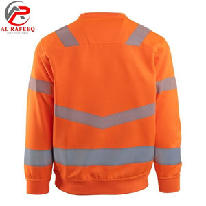 Sudadera de bajo precio para hombre al por mayor, cuello redondo, reflectante de alta visibilidad, sudadera de invierno de forro polar para hombre y mujer - Product Image 4