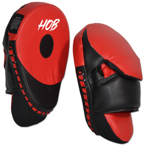 Customized High Quality PU Leather Boxing Focus Mitts Flat and Curved <b>Pads</b> for MMA Martial Arts Training <b>Practice</b> Gear - Product Image 4