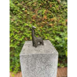 Escultura de Jirafa de Bronce, Artesanía en Metal, Decoración de Mesa para Sala de Estar, Adorno de Jirafa Antigua, Decoración del Hogar - Product Image 1