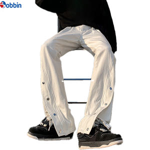 Jeans de Moda Hip Hop Casuales de Alta Calidad para Hombre, Personalizables, Ajustados, con Botones Laterales, para Primavera - Product Image 3