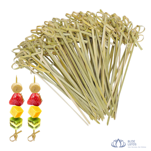 [MEJOR VENTA] |   Brochetas de bambú ecológicas para asar carne, mariscos, salchichas, para camping, barbacoa, suministros de Vietnam - Product Image 1