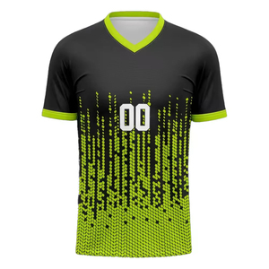 Wholesale New High Quality Men's Football Jerseys & Sets 100% Polyester Anti-Uv Vintage Style with Customized Team Names - Product Image 2