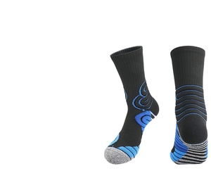 High Quality Crew Winter Athletic Cotton Digital Printing Knitted Custom <b>Mens</b> Sports Basketball <b>Socks</b> - Product Image 3
