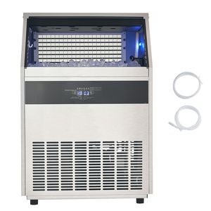 Macchina Commerciale per Produzione Ghiaccio 440 libbre/24H con Capacità di Stoccaggio 130 libbre e 160 Cubetti di Ghiaccio in 15 Minuti - Display LED - Product Image 1