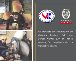 Nouvelle hélice de bateau en acier inoxydable 304 8 pouces 2 pales accessoires marins OEM - Product Image 6