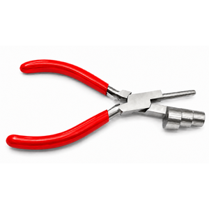 Pince à boucler rouge en acier inoxydable pour la fabrication de bijoux, outil de formage de boucles de fil pour bagues, pendentifs, artisanat et fabrication de bijoux DIY - Product Image 1