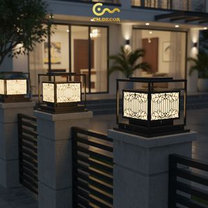 Nueva Lámpara de Pilar LED de 300 lm, 3500K (Blanco Cálido), de Acero/Inoxidable, con 1 Año de Garantía, para Exterior/Pared/Villa/Jardín, E27, Vietnam CM Decor - Product Image 3