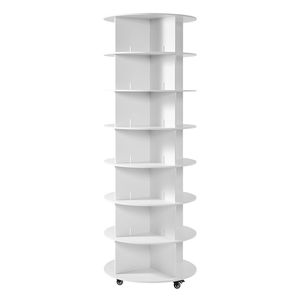 Scarpiera Girevole a 7 Livelli dal Design Semplice, Espositore Girevole a 360 Gradi, Organizzatore Lazy Susan per Armadio - Product Image 4