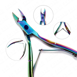 Cortacutículas de Acero Inoxidable Arcoíris OEM, Herramienta de Manicura de Precisión para Eliminar Piel Muerta, para Uñas de Manos y Pies - Product Image 6