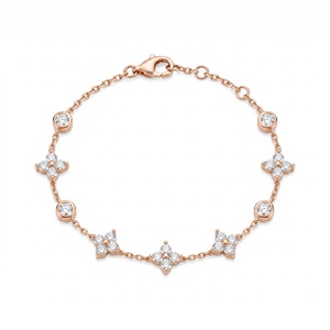 Bracelet en or blanc pour femme avec diamants ronds taille brillant, certifiés naturels, style classique, pour un usage quotidien - Product Image 3