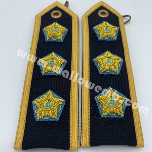 Insignias de Hombro Personalizadas del Capitán de Brunei Real, Bordadas en Oro de Primera Calidad, para Uniformes de Oficiales - Product Image 2