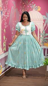 Vestido Maxi de Algodón de Alta Demanda con Ajuste Cómodo para la Moda de Verano y Uso Diario de la Mujer, Disponible para la Venta - Product Image 4