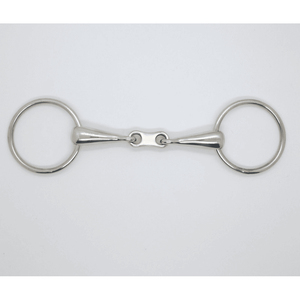 2026 Brida de doble articulación con anillo suelto y enlace plano, con boquilla pulida y lisa, para equitación - Product Image 6