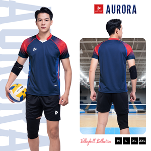 Ensemble de maillots de volley-ball gonflables unisexes de luxe, haute qualité, 100% polyester, couleurs personnalisées pour le terrain, bon prix, AURORA JP - Product Image 4