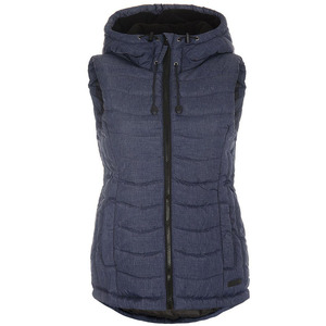 Nouveau gilet matelassé en duvet pour femme, col montant, fermeture éclair, coupe courte sans manches, design unique, style sweat à capuche printemps - Product Image 2
