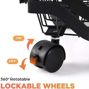 Cesta de Almacenamiento Metálica con Recubrimiento en Polvo de Primera Calidad, Contenedor de Alambre Resistente para el Hogar - Product Image 3