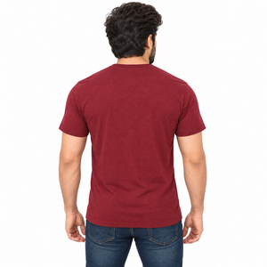 T-shirt en coton respirant écologique de qualité supérieure 180 GSM, couleur unie délavée à l'acide, impression sérigraphique personnalisée, streetwear décontracté été - Product Image 3