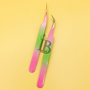 Offres Exceptionnelles : Pinces à Épiler Ombrées en Vison Écologique – Meilleures Ventes pour Extensions de Cils et Faux Cils (avec Logo) - Product Image 1