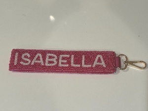 Premium Fashion Fabric Custom Game Day Wristlet <b>Strap</b> Sports Fan Key Holder with Glass Beads-<b>Adjustable</b> Keychains for Giveaways - Product Image 5