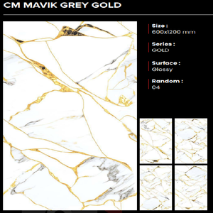 Azulejos de Porcelana de Primera Calidad con Acabado Brillante para Pisos, 600x1200mm, Antideslizantes, Hechos en India por Clayton Ceramic - Product Image 1