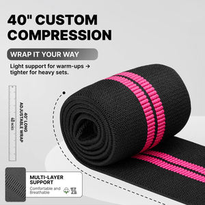 2026 Protector de Rodilla y Codo Unisex Personalizable con Logo para Entrenamiento en Gimnasio, Soporte Elástico Ajustable Suave para Levantamiento de Pesas - Product Image 5