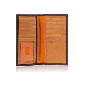 Cartera Larga de Cuero Genuino, Tarjetero y Monedero, Cartera Delgada de Cuero para Hombre, Cartera Larga Bifold, Producto OEM - Product Image 4