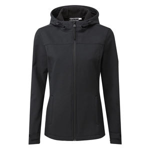 Veste softshell longue à capuche réversible pour femme, fermeture éclair, doublure en nylon respirant - Veste softshell pour femme hiver/printemps - Product Image 5