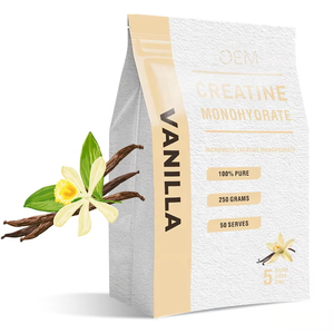 Creatina Monohidrato en Polvo OEM ODM 250g 50 Porciones Micronizada Saborizada GMP HACCP ISO Halal BRC Suplemento Dietético - Product Image 6