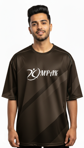 Camiseta Sublimada Oversize para Hombre, Estilo Casual Urbano, Corte Regular, Poliéster/Algodón, Secado Rápido, Transpirable - Product Image 2