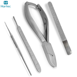 4 Pieces Precision Professional Ingrown Toenail Surgery Instrument <b>Set</b> Podiatry <b>Nail</b> Splitter & Elevator Kit for Clinics - Product Image 2