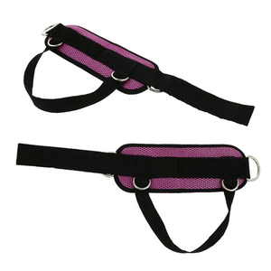 Correas de tobillo de malla transpirable con múltiples anillas en D y correa de soporte para el pie para máquina de cable, para ejercicios de glúteos y entrenamiento de piernas - Product Image 2
