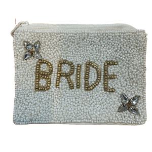 Mini bolso con cremallera para mamá con cuentas de día de juego bordado de declaración de moda con elegante ternura hecha a mano y atractivo elegante de la India - Product Image 3