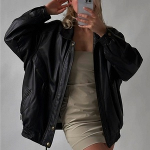 Oversized Women's Genuine Sheep Skin <b>Leather</b> <b>Winter</b> Fashion <b>Jacket</b> Casual Oversized Solid Female Genuine <b>Leather</b> - Product Image 5