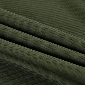 เสื้อโปโลแขนสั้นผู้ชายสีพื้น ผ้าถัก ทรงปกติ สวมใส่สบาย สีเขียว - Product Image 5