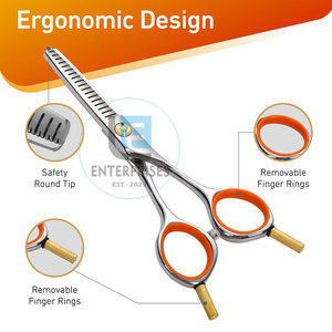 New Design Custom Size Stainless Steel Professional <b>Thinning</b> Scissors-Durable Low Price Haircut Tool - Product Image 3